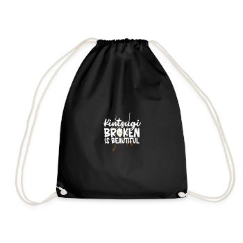 Kintsugi Broken est magnifique Kintsukuroi - Sac de sport léger - noir - Devant