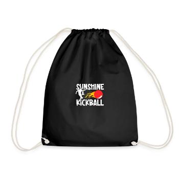 Soleil et kickball pour les joueurs de kickball - Sac de sport léger - noir - Devant