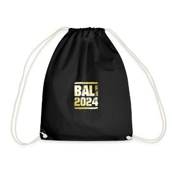 Bali 2024 Gold - Turnbeutel - Schwarz - Vorne