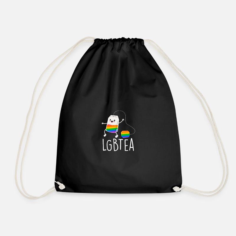LGBTea Gay Pride Ally LGBT-Bewusstsein - Turnbeutel - Schwarz