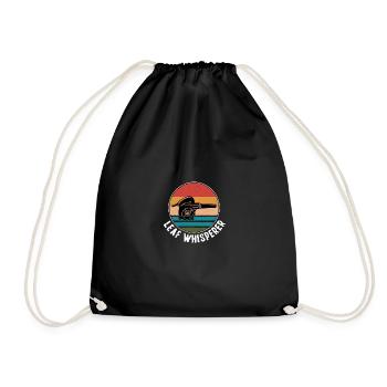 Leaf Whisperer Gardening Garden Leaf Blower - Drawstring Bag - black - Front
