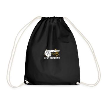 Leaf Whisperer Gardening Garden Leaf Blower - Drawstring Bag - black - Front