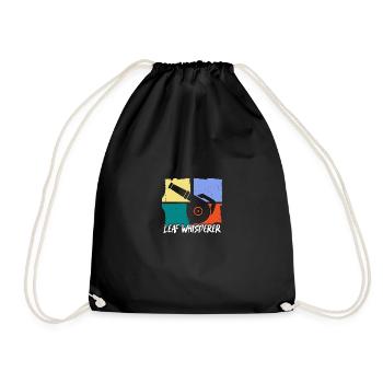 Leaf Whisperer Gardening Garden Leaf Blower - Drawstring Bag - black - Front