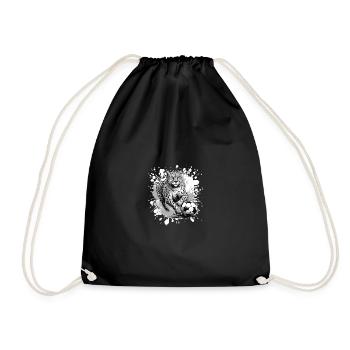 Cheetah Football Sport Team - Drawstring Bag - black - Front