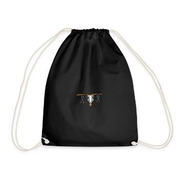 Chauves-souris drôles et poulet pendent à l'envers - Sac de sport léger - noir - Devant