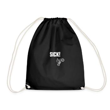 SICK Motocross - Drawstring Bag - black - Front