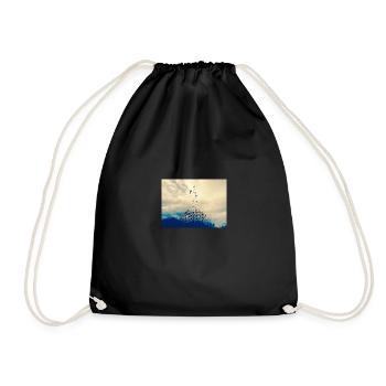No War but Poem - Drawstring Bag - black - Front
