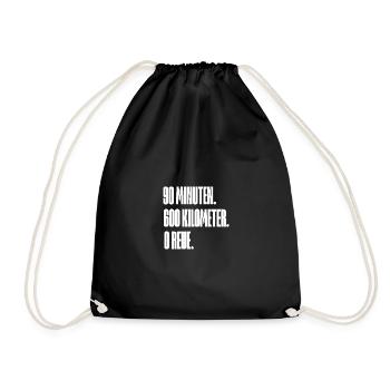Black rear - Drawstring Bag - black - Front