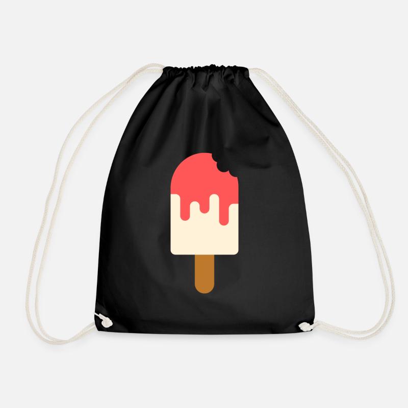 Eis - IceCream - Turnbeutel - Schwarz