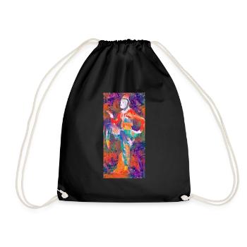 AsianFigure - Drawstring Bag - black - Front