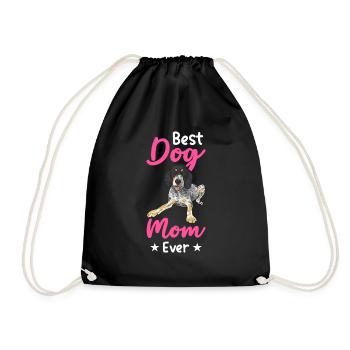 Bluetick Coonhound Gift Funny Saying - Drawstring Bag - black - Front