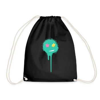Paint stain - Drawstring Bag - black - Front