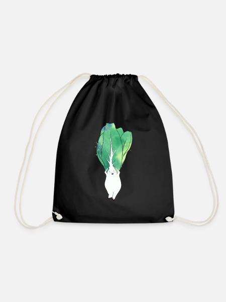 Tanzender Pak Choi - Turnbeutel - Schwarz
