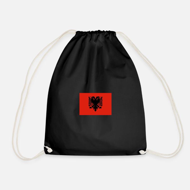 Drapeau albanais - Sac de sport léger - noir