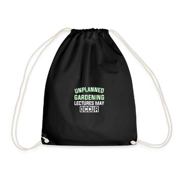 DES CONFÉRENCES DE JARDINAGE IMPRÉVUES PEUVENT AVOIR LIEU - Sac de sport léger - noir - Devant