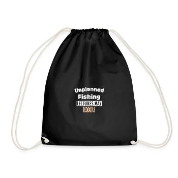 Des conférences sur la pêche non planifiées peuvent avoir lieu - Sac de sport léger - noir - Devant
