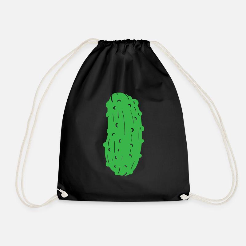 Gurke Gurken Team Lieblingsgurke Chef Veggie 1c - Turnbeutel - Schwarz