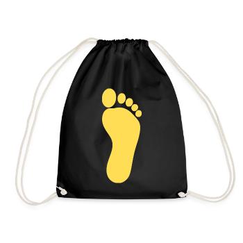Pédicure pieds jaunes Pédicure Podiatrie - Sac de sport léger - noir - Devant