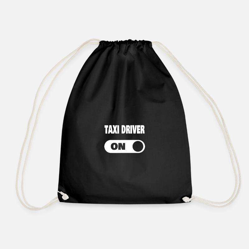On taxi driver - Turnbeutel - Schwarz