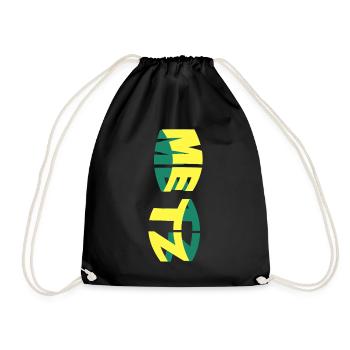 Metz France City Skyline Font Coloré - Sac de sport léger - noir - Devant