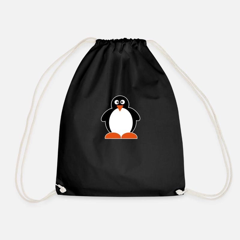 Pinguin - Turnbeutel - Schwarz