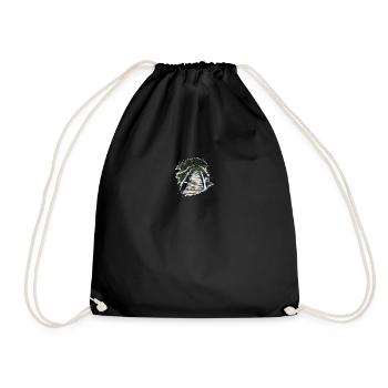 Wooden bridge - Drawstring Bag - black - Front