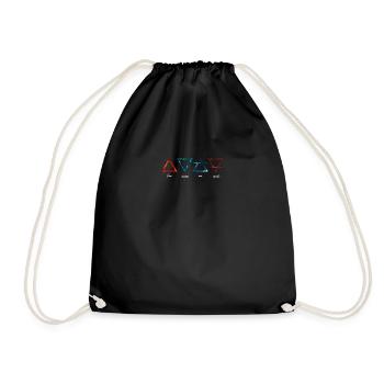 Alchemic Elements - Drawstring Bag - black - Front