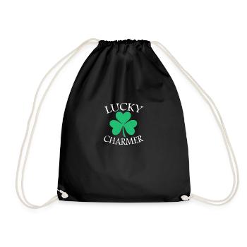 Lucky Charmer - Drawstring Bag - black - Front