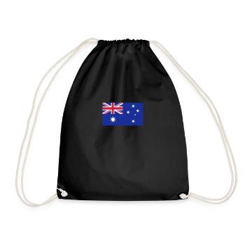 Australien - Turnbeutel - Schwarz - Vorne