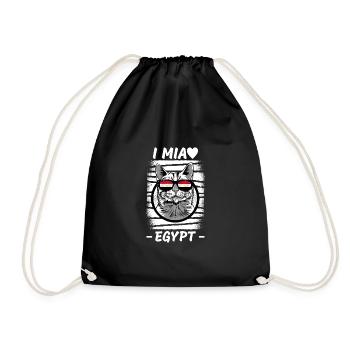 Egypt Flag Hurghada Africa Egyptian Flag - Drawstring Bag - black - Front