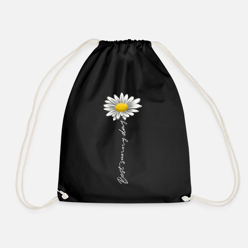 Sommerblume, bester sonniger Tag - Textilien, Geschenke - Turnbeutel - Schwarz