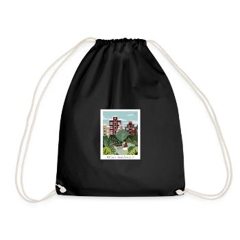 Planter le bonheur en ville Jardinage urbain élégant - Sac de sport léger - noir - Devant