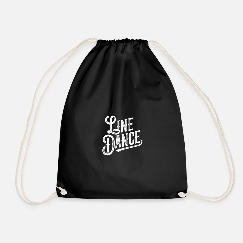 Line Dancing Country Dance - Line Dance Tanzen - Turnbeutel - Schwarz