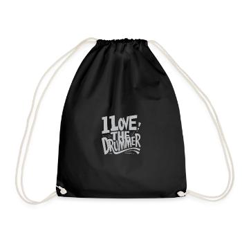 J’adore le batteur - j’adore la batterie - Sac de sport léger - noir - Devant