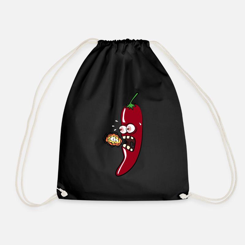 HOT CHILI - Drawstring Bag - black
