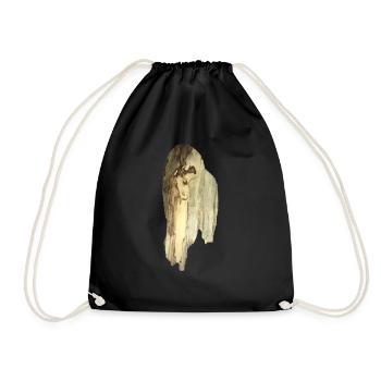 Spirit moss style design - Drawstring Bag - black - Front