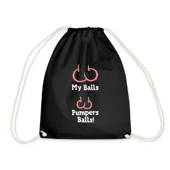 DRÔLES DE BALLES, BOULES DE POMPIERS SUR STÉROÏDES - Sac de sport léger - noir - Devant