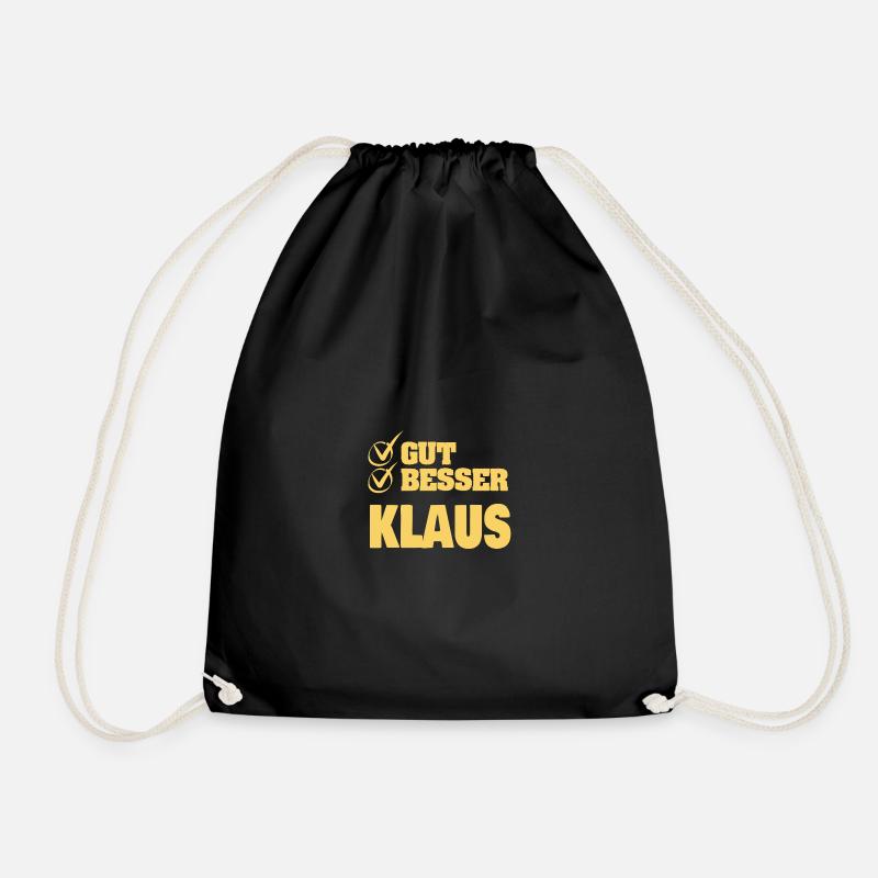Klaus - Turnbeutel - Schwarz