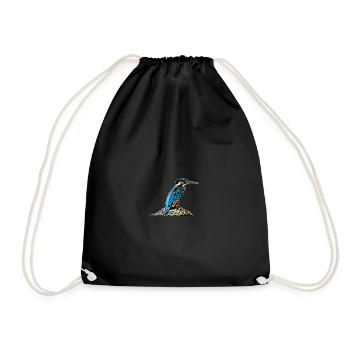Eisvogel - Turnbeutel - Schwarz - Vorne