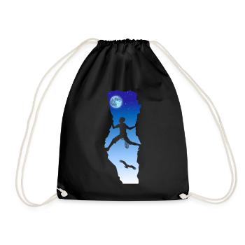 Nachtklettern - Turnbeutel - Schwarz - Vorne