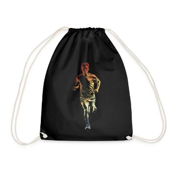 Jogger vintage look - Drawstring Bag - black - Front