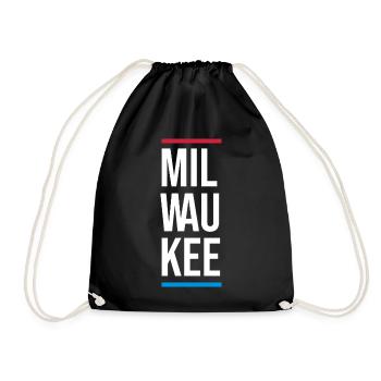 Typographie de Milwaukee Bold City - Sac de sport léger - noir - Devant