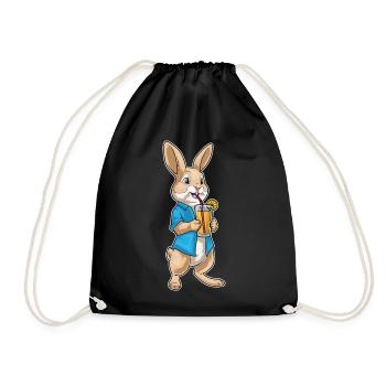 Hase Saft - Turnbeutel - Schwarz - Vorne