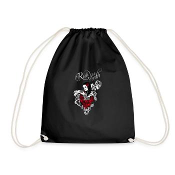 Rock till death Version 2 - Turnbeutel - Schwarz - Vorne