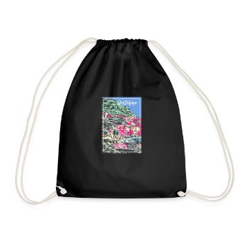 Portofino,italie,port,mer,paysage,italie - Sac de sport léger - noir - Devant