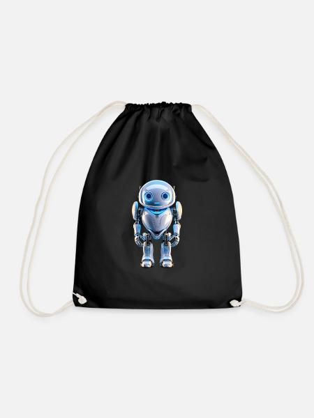 Der ultimative Roboter - Turnbeutel - Schwarz