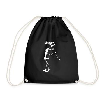 Nouvelle-Écosse Duck Tolling Retriever Silhouette Chien - Sac de sport léger - noir - Devant
