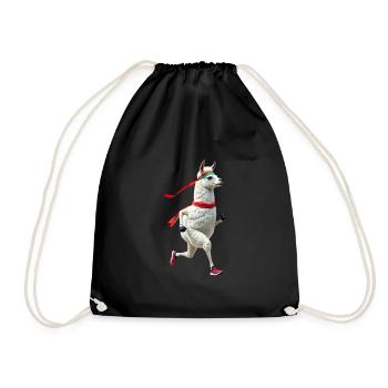 Lama avec bandeau jogging - Sac de sport léger - noir - Devant