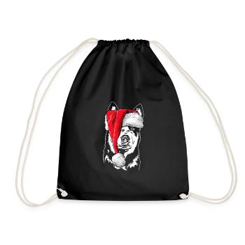Père Noël Australian Cattle Dog Christmas Dogs - Sac de sport léger - noir - Devant