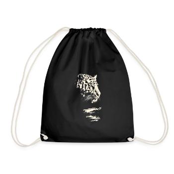 Tiger Wildcat Jungle - Drawstring Bag - black - Front